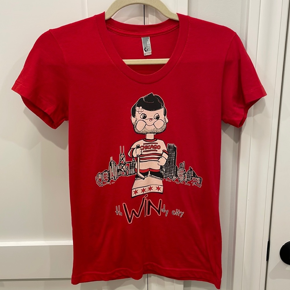 American Apparel Chicago Blackhawks T-Shirt Size Small